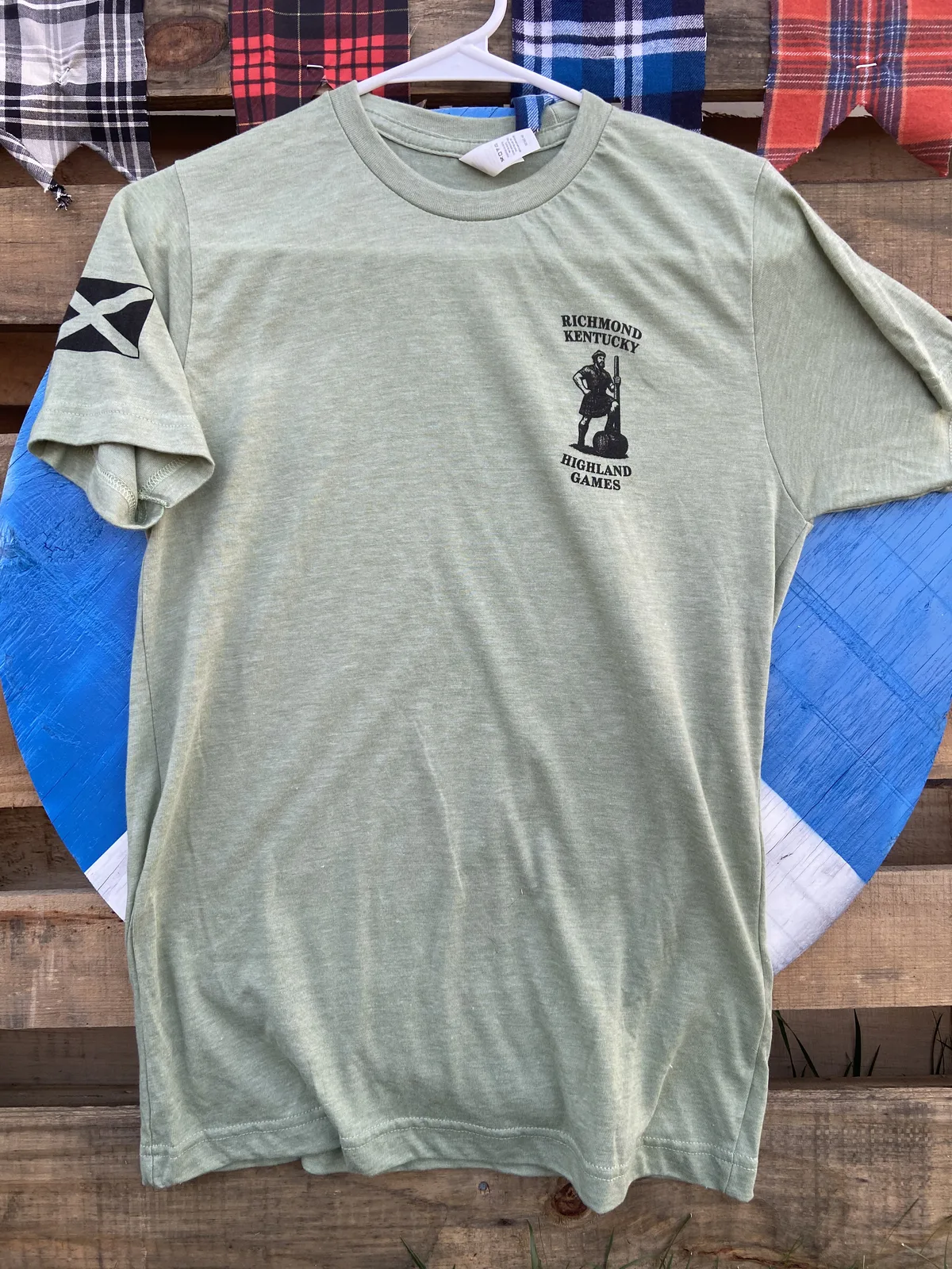 Front of the 2025 Richmond Kentucky Highland Games shirt